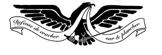 DEFENSE DE CRACHER SUR LE PLANCHER logo