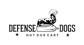 DEFENSE DOGS HOT DOG CART logo