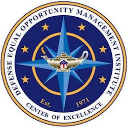 DEFENSE EQUAL OPPORTUNITY MANAGEMENT INSTITUTE CENTER OF EXCELLENCE EST. 1971 logo