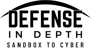 DEFENSE IN DEPTH SANDBOX TO CYBER logo