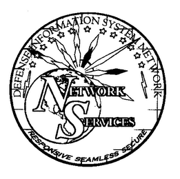 DEFENSE INFORMATION SYSTEM NETWORK NETWORK SERVICES RESPONSIVE SEAMLESS SECURE logo