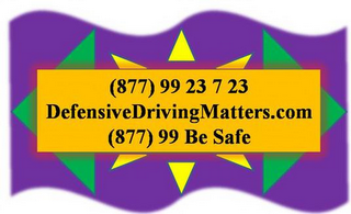 DEFENSIVEDRIVINGMATTERS.COM BE SAFE logo