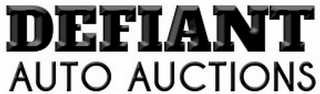 DEFIANT AUTO AUCTIONS logo