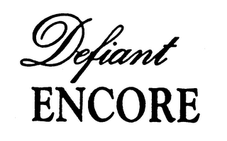 DEFIANT ENCORE logo