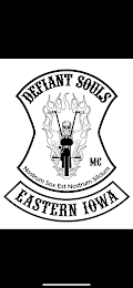 DEFIANT SOULS MC NOSTRUM SOX EST NOSTRUM SILCLUM EASTERN IOWA logo