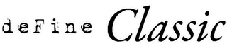 DEFINE CLASSIC logo