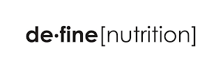 DE·FINE [NUTRITION] logo