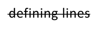 DEFINING LINES logo