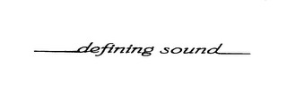 DEFINING SOUND logo
