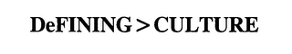 DEFINING>CULTURE logo