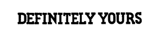 DEFINITELY YOURS logo