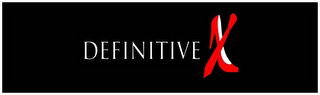 DEFINITIVE X logo