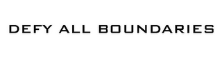 DEFY ALL BOUNDARIES logo