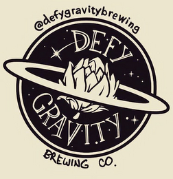 @DEFYGRAVITYBREWING DEFY GRAVITY BREWING CO. logo