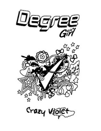 DEGREE GIRL CRAZY VIOLET logo
