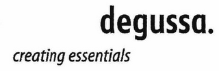 DEGUSSA. CREATING ESSENTIALS logo