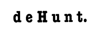 DEHUNT. logo