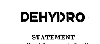 DEHYDRO logo