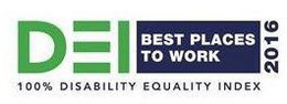 DEI BEST PLACES TO WORK 2016 100% DISABILITY EQUALITY INDEX logo
