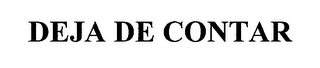 DEJA DE CONTAR logo