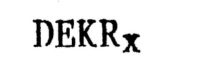 DEK RX logo