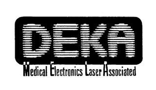 DEKA MEDICAL ELECTRONICS LASER ASSOCIATED logo