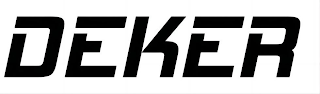 DEKER logo
