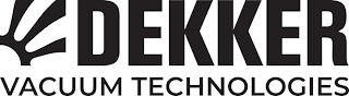 DEKKER VACUUM TECHNOLOGIES logo