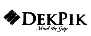 DEKPIK MIND THE GAP logo