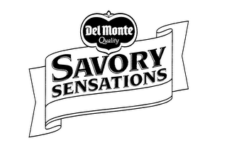 DEL MONTE QUALITY SAVORY SENSATIONS logo