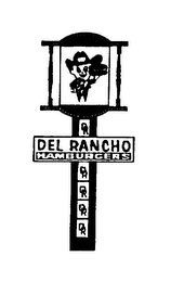 DEL RANCHO HAMBURGERS logo