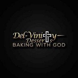 DEL-VINITY DESSERTS BAKING WITH GOD logo