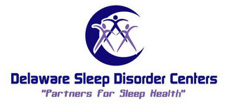 DELAWARE SLEEP DISORDER CENTERS "PARTNERS FOR SLEEP HEALTH" logo