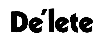 DE'LETE logo