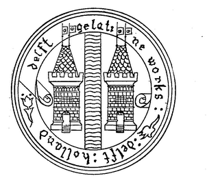 DELFT GELATINE WORKS DELFT HOLLAND logo