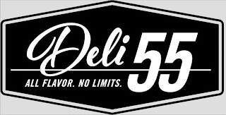 DELI 55 ALL FLAVOR. NO LIMITS. logo
