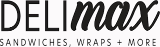 DELI MAX SANDWICHES, WRAPS + MORE logo