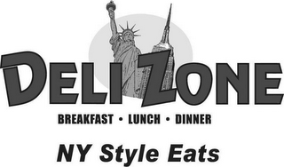 DELI ZONE BREAKFAST · LUNCH · DINNER NYSTYLE EATS logo