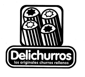 DELICHURROS LOS ORIGINALES CHURROS RELLENOS logo