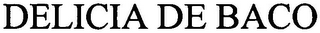 DELICIA DE BACO logo