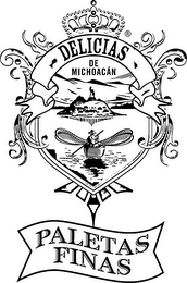 DELICIAS DE MICHOACÁN PALETAS FINAS logo
