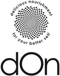 DELICIOUS NOURISHMENT FOR YOUR BETTER SELF DON logo