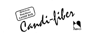 DELICIOUS NUTRITIOUS CANDY BAR CANDI-FIBER NANCI logo