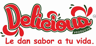 DELICIOUS PRODUCTS LE DAN SABOR A TU VIDA. logo