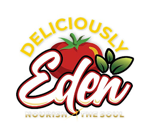 DELICIOUSLY EDEN NOURISH THE SOUL logo