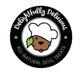 DELIGHTFULLY DELICIOUS ALL NATURAL DOG TREATS logo