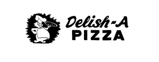 DELISH-A-PIZZA logo