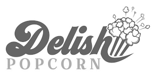 DELISH POPCORN logo