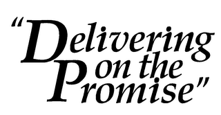 "DELIVERING ON THE PROMISE" logo