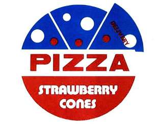 DELIVERY PIZZA STRAWBERRY CONES logo
